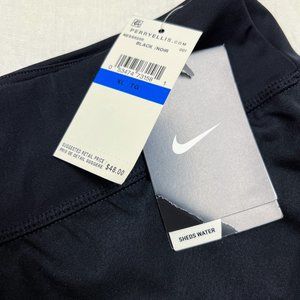 NWT NIKE Women's Pull OnSwim Shorts Size XL Water Repellent Black Built In Brief